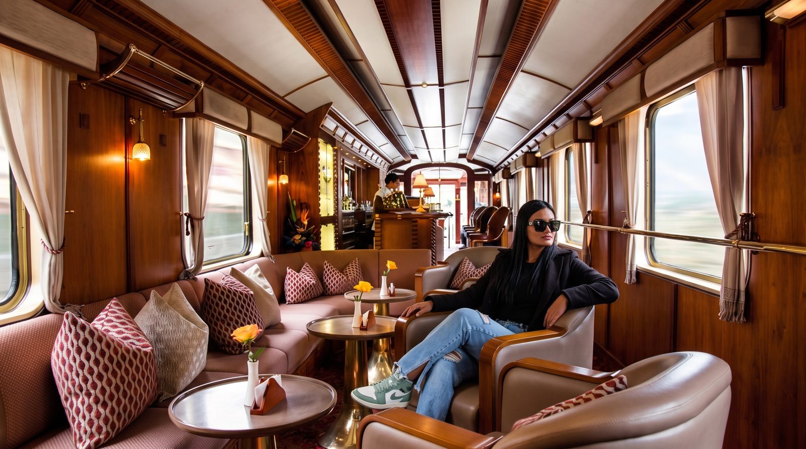 Interior del Tren Hiram Bingham